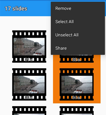 Filmstrip Video Player